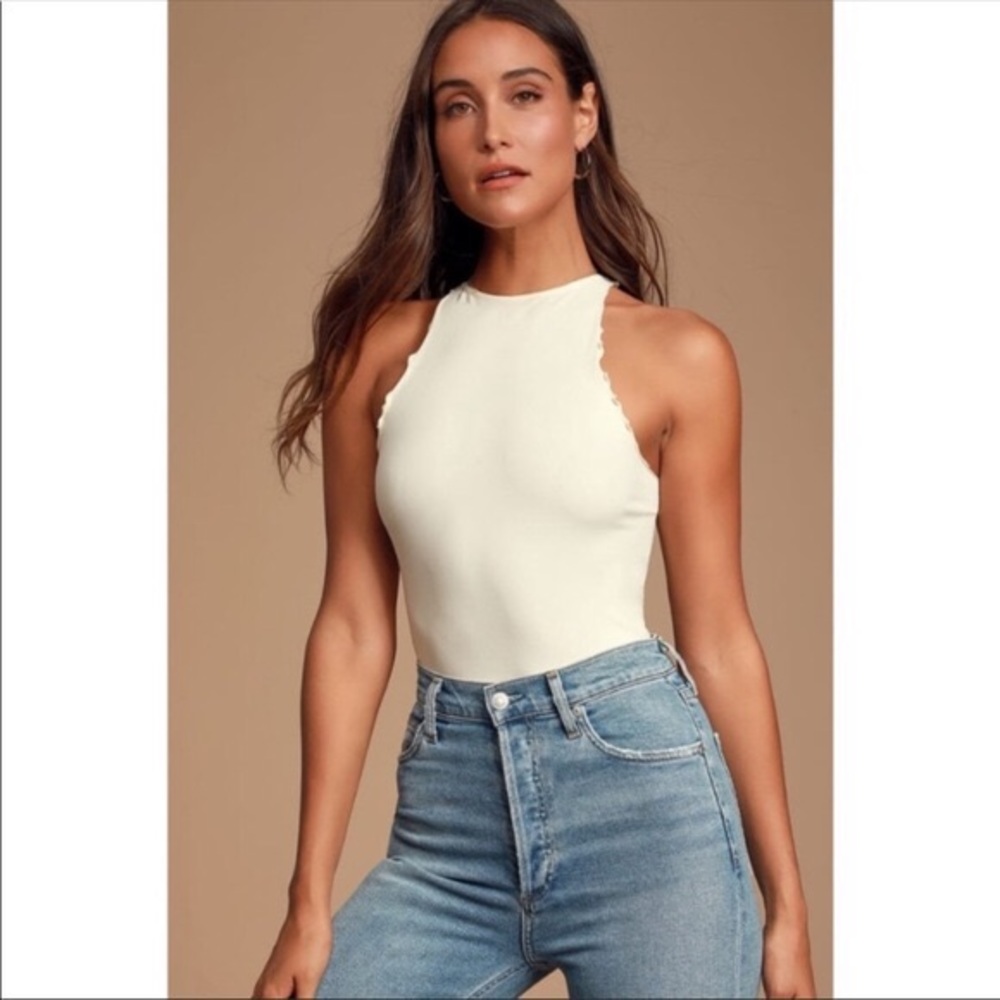Free people white body suit